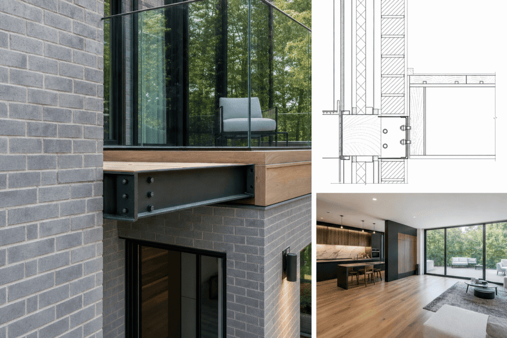 DECK ATTACHMENT THROUGH BRICK VENEER